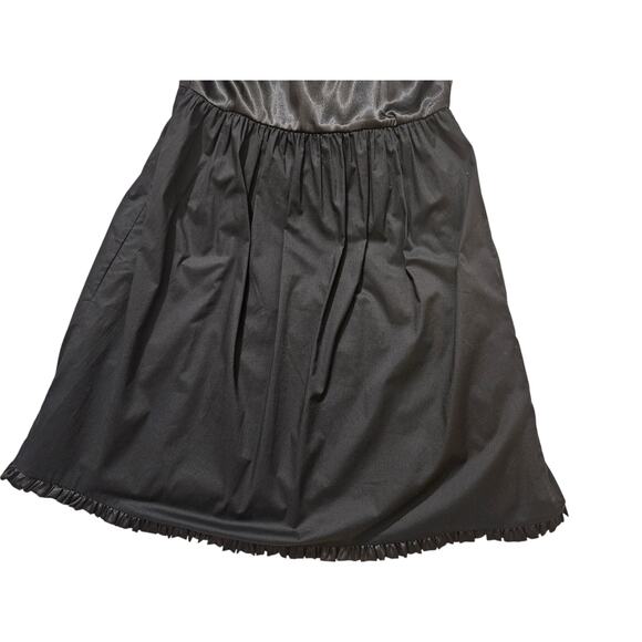 New Anthropologie burlapp swirled rosette black cocktail midi dress size 6 - Picture 4 of 12